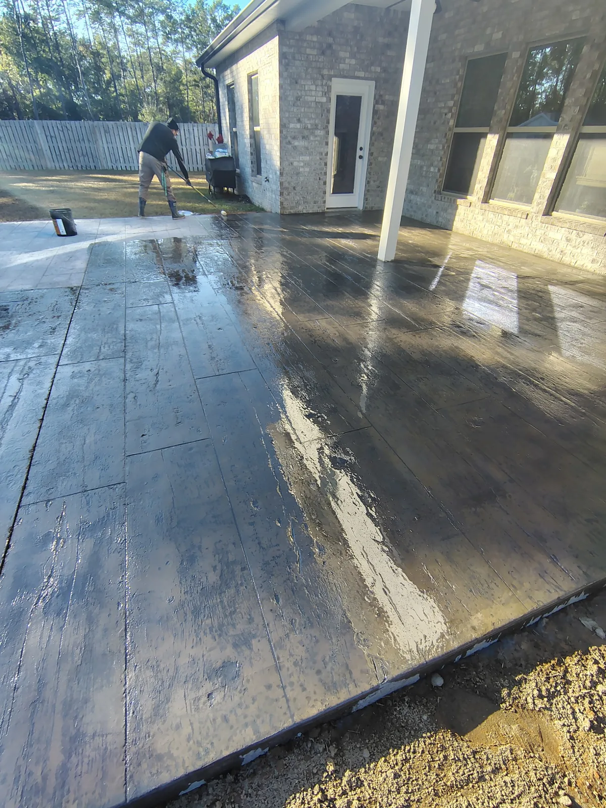 Stamped Project by Keep It Wet Concrete